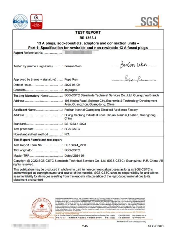 UL Certificate