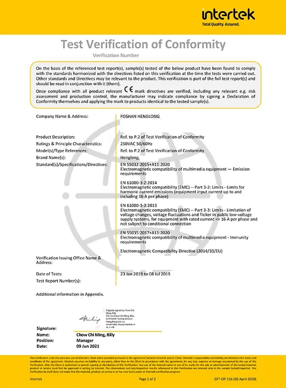 CCC Certificate