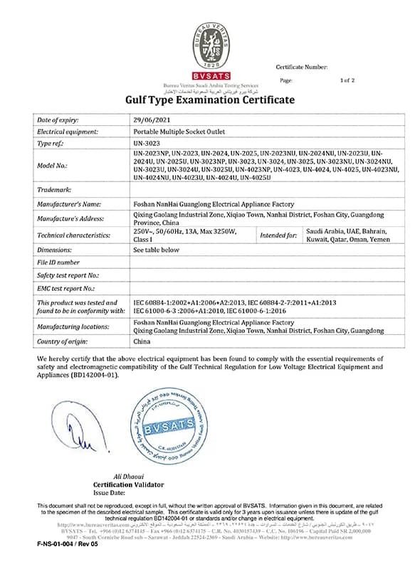 CE Certificate
