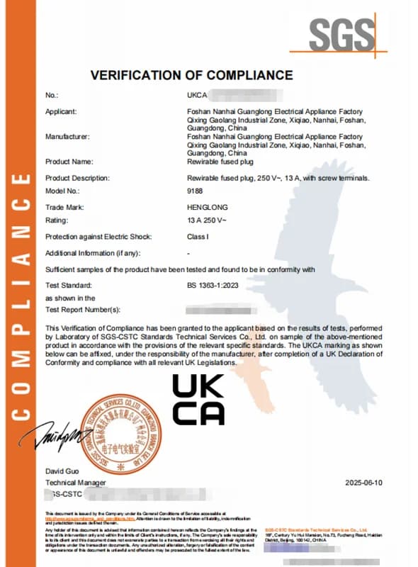 RoHS Certificate